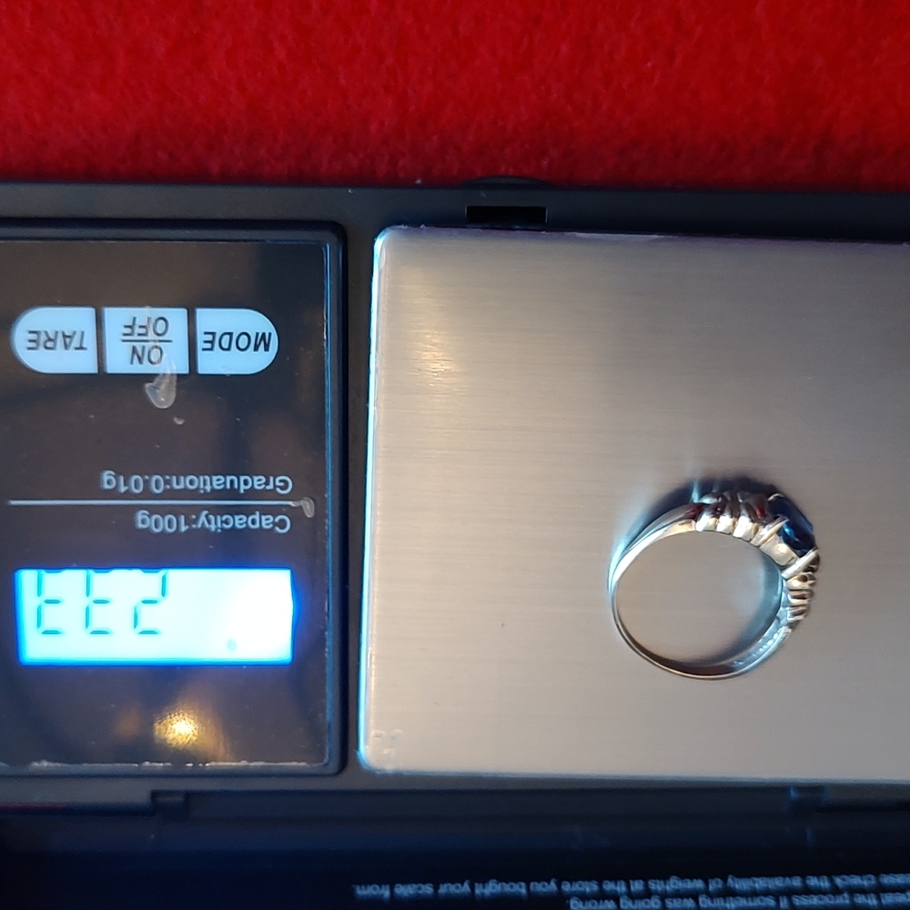 10k Solid Gold Iolite Ring - image 6